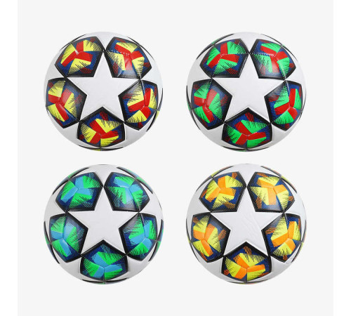 М`яч футбольний C 70318 (60) 4 види, розмір №5, матеріал TPE, 310-330 грамів, гумовий балон, ВИДАЄТЬСЯ ТІЛЬКИ МІКС ВИДІВ – в наличии! Купите сейчас у KAZKOVA