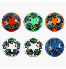М`яч футбольний C 70157 (100) 6 видів, розмір №5, матеріал PVC, 260-270 грамів, гумовий балон, ВИДАЄТЬСЯ ТІЛЬКИ МІКС ВИДІВ