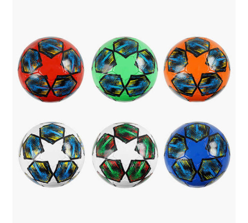 М`яч футбольний C 70157 (100) 6 видів, розмір №5, матеріал PVC, 260-270 грамів, гумовий балон, ВИДАЄТЬСЯ ТІЛЬКИ МІКС ВИДІВ – в наличии! Купите сейчас у KAZKOVA