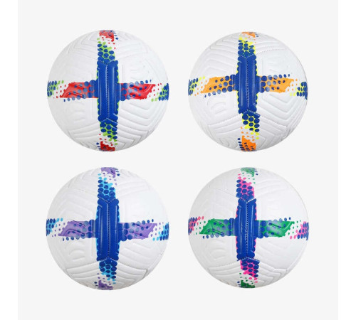 М`яч футбольний C 70319 (60) 4 види, розмір №5, матеріал TPE, 310-330 грамів, гумовий балон, ВИДАЄТЬСЯ ТІЛЬКИ МІКС ВИДІВ – в наличии! Купите сейчас у KAZKOVA