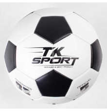 М'яч футбольний C 50478 (60) "TK Sport", 1 вид, вага 410-420 грамів, гумовий балон з ниткою, матеріал PU, розмір №5