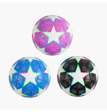 М`яч футбольний C 65912 (60) 3 види, вага 400-420 грамів, матеріал TPE, балон гумовий з ниткою, розмір №5, ВИДАЄТЬСЯ ТІЛЬКИ МІКС ВИДІВ