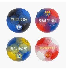 М`яч футбольний C 70305 (80) 4 види, вага 300-310 грамів, гумовий балон, матеріал PVC, розмір №5, ВИДАЄТЬСЯ МІКС