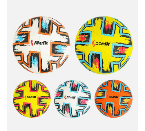 М'яч футбольний C 50679 (60) 5 видів, вага 400-420 грамів, матеріал TPE, балон гумовий, розмір №5 – в наличии! Купите сейчас у KAZKOVA