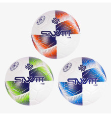 М`яч футбольний C 64627 (30) 3 види, вага 420 грамів, матеріал PU, балон гумовий, клеєний, (поставляється накачаним на 80), ВИДАЄТЬСЯ ТІЛЬКИ МІКС ВИДІВ