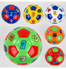 М'яч футбольний C 44749 (180) РОЗМІР №2, 5 видів, вага 100 грамів, матеріал PVC, балон гумовий, ВИДАЄТЬСЯ ТІЛЬКИ МІКС ВИДІВ