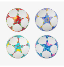М`яч футбольний C 70309 (80) 4 види, матеріал м'який PVC, вага 330-350 грамів, гумовий балон, розмір №5, ВИДАЄТЬСЯ ТІЛЬКИ МІКС ВИДІВ
