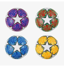 М`яч футбольний C 70323 (60) 4 кольори, розмір №5, матеріал PU, 310-330 грамів, гумовий балон, ВИДАЄТЬСЯ ТІЛЬКИ МІКС ВИДІВ