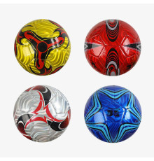 М`яч футбольний C 70310 (80) 4 види, матеріал м'який PVC, вага 330-350 грамів, гумовий балон, розмір №5, ВИДАЄТЬСЯ ТІЛЬКИ МІКС ВИДІВ