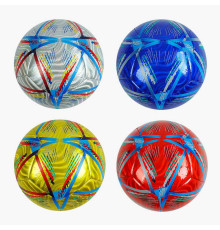 М`яч футбольний C 62384 (80) 4 види, вага 330-350 грамів, матеріал PU, балон гумовий, розмір №5, ВИДАЄТЬСЯ ТІЛЬКИ МІКС ВИДІВ