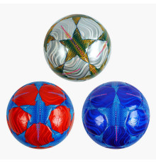 М`яч футбольний C 62408 (80) 3 види, вага 330-350 грамів, матеріал PU, балон гумовий, розмір №5, ВИДАЄТЬСЯ ТІЛЬКИ МІКС ВИДІВ