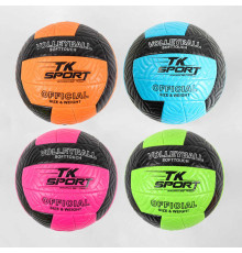 М'яч волейбольний C 44405 (60) "TK Sport", 4 вида, вага 300 грамів, матеріал PU, балон гумовий