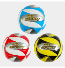 М`яч волейбольний C 60976 (60) "TK Sport" 3 види, матеріал м`який PVC, вага 280-300 грамів, розмір №5, ВИДАЄТЬСЯ ТІЛЬКИ МІКС ВИДІВ