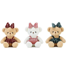 М`яка іграшка M 18088 (70) висота - 36 см, знімний одяг, металевий ланцюжок на одязі, ВИДАЄТЬСЯ ТІЛЬКИ МІКС ВИДІВ