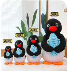 М’яка іграшка M 18272 (100) "Пінгвінчик", висота 42 см, пришита рибка