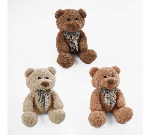 М`яка іграшка M 18512 (50) 3 кольори, "Ведмедик", середній розмір у сидячому положенні: 31 см, ВИДАЄТЬСЯ ТІЛЬКИ МІКС ВИДІВ