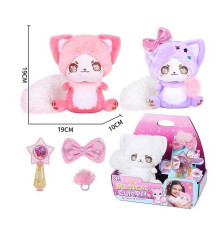 М’яка іграшка 933-97 E (24/2) 3 кольори, “Тваринка”, розмір: 19х10х19 см, аксесуари, механічна паличка, в коробці, ВИДАЄТЬСЯ ТІЛЬКИ МІКС ВИДІВ