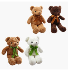 М`яка іграшка M 18526 (100) 4 види, “Ведмедик”, розмір - 29х16х48 см, бантик, ВИДАЄТЬСЯ ТІЛЬКИ МІКС ВИДІВ