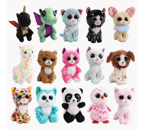 М`яка іграшка M 11409 (420) ”Окастик”, середня висота - 15 см, ВИДАЄТЬСЯ ТІЛЬКИ МІКС ВИДІВ