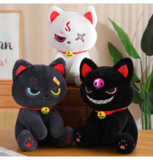 М`яка іграшка M 18818 (50) "Котик", висота 43 см, сидяча, імітований нашийник з дзвіночком, ВИДАЄТЬСЯ ТІЛЬКИ МІКС ВИДІВ