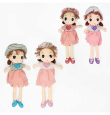 М`яка лялька M 16975 (60) 4 види, ВИДАЄТЬСЯ МІКС висота 64 см