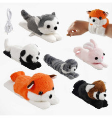 М`яка іграшка-браслет M 17710 (300) “Тваринка”, рухає хвостом, USB-кабель, у пакеті, ВИДАЄТЬСЯ ТІЛЬКИ МІКС ВИДІВ