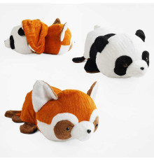 М`яка іграшка M 17658 (25) 2в1, "Панда", двостороння, довжина 60 см, у пакеті