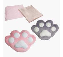 гр М’яка іграшка "Лапка-плед" 81293 (1) 2 види, 30 см, розміри пледа: 100х80 см