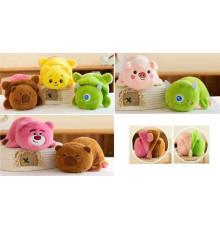 М`яка іграшка M 18461 (300) 3 види, 2в1, двостороння, вивернушка, довжина 17 см, ВИДАЄТЬСЯ ТІЛЬКИ МІКС ВИДІВ