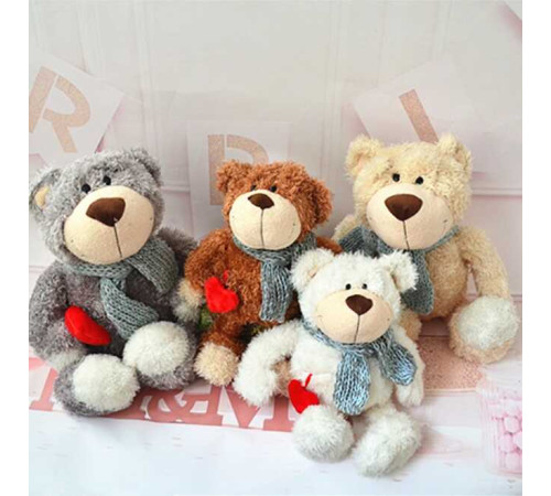 М'яка іграшка К 17977 (100) "Ведмедик", 4 види, 33 см, ВИДАЄТЬСЯ ТІЛЬКИ МІКС ВИДІВ