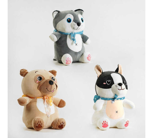 М'яка іграшка M 14697 (60) 3 види, цуценя, висота 39 см