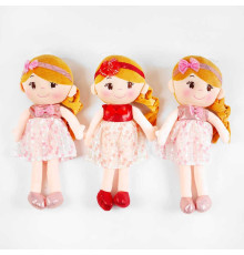 М`яка лялька С 62463 (150) 3 види, висота 40 см, ВИДАЄТЬСЯ ТІЛЬКИ МІКС