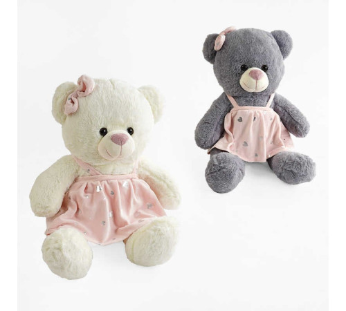 М`яка іграшка M 17377 (30) 2 кольори, "Ведмедик", висота - 40 см, у пакеті ВИДАЄТЬСЯ ТІЛЬКИ МІКС ВИДІВ