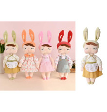 Лялька м`яка 1868-1 (80) 4 види, 33 см, в пакеті, ВИДАЄТЬСЯ ТІЛЬКИ МІКС ВИДІВ