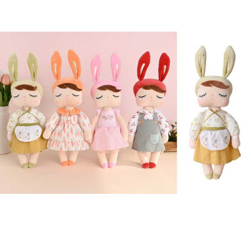 Лялька м`яка 1868-1 (80) 4 види, 33 см, в пакеті, ВИДАЄТЬСЯ ТІЛЬКИ МІКС ВИДІВ