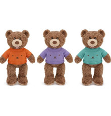 М`яка іграшка M 19262 (90) “Ведмедик”, висота: 46 см, знімний в’язаний светр, ВИДАЄТЬСЯ ТІЛЬКИ МІКС ВИДІВ