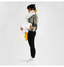 гр М`яка іграшка "Гусак-обіймак" 75602 (20) розмір 1м, колір білий, наповнювач холлофайбер