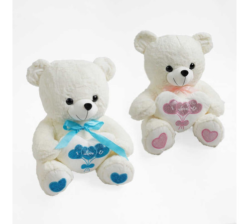 М`яка іграшка M 17379 (30) “Ведмедик”, 2 види, висота у сидячому положенні 42 см