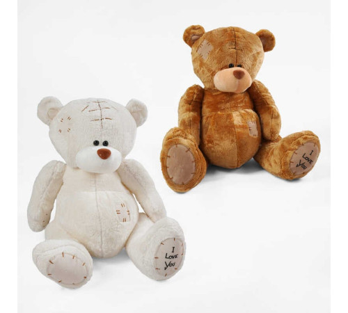 М`яка іграшка M 18476 (60) "Ведмедик", 2 кольори, розмір у сидячому положенні - 37 см