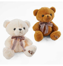 М`яка іграшка M 18518 (100) 2 кольори, "Ведмедик”, розмір у сидячому положенні - 29 см