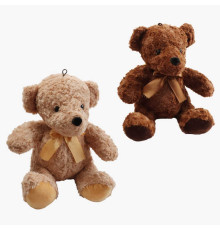 М`яка іграшка M 18530 (50) "Ведмедик", сидячий, висота 33 см, пластикові очі, бантик, ВИДАЄТЬСЯ ТІЛЬКИ МІКС ВИДІВ