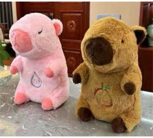 М'яка іграшка Капібара M 18607 (100) 2 кольори, висота 30 см, в пакеті , ВИДАЄТЬСЯ ТІЛЬКИ МІКС ВИДІВ