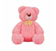 гр М`яка іграшка "Ведмедик" колір рожевий В70614 висота 1,3 м (1) в пакеті
