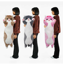 гр М`яка іграшка "Кіт Батон" К12661 (1) довжина 110 см, у пакеті ВИДАЄТЬСЯ МІКС ВИДІВ