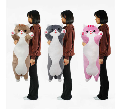 гр М`яка іграшка "Кіт Батон" К12661 (1) довжина 110 см, у пакеті ВИДАЄТЬСЯ МІКС ВИДІВ