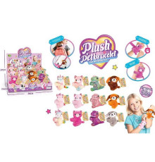 М’яка іграшка-браслет DR 5113 (36/2) ЦІНА ЗА 12 ШТУК В БЛОЦІ, чіпляється лапками на руку, в коробці