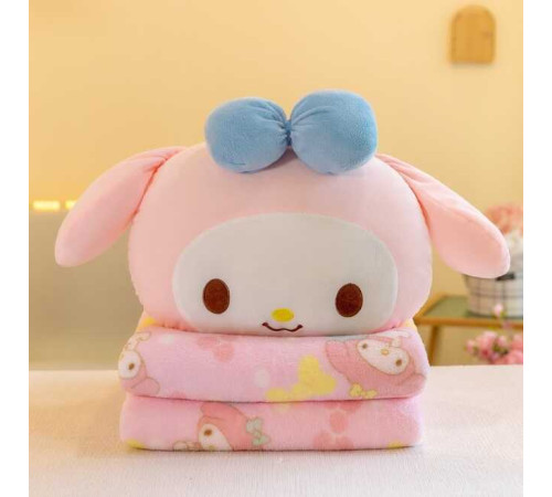 М`яка іграшка M 18280 (50) герой, текстильна, 38 см, плед