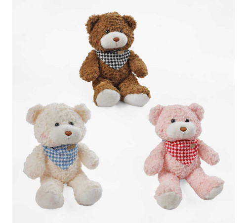 М`яка іграшка M 18479 (100) 3 кольори, “Ведмедик”, розмір - 27 см, ВИДАЄТЬСЯ ТІЛЬКИ МІКС ВИДІВ