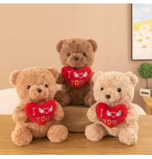 М`яка іграшка M 18531 (50) 3 кольори, “Ведмедик”, висота: 38 см, ВИДАЄТЬСЯ МІКС