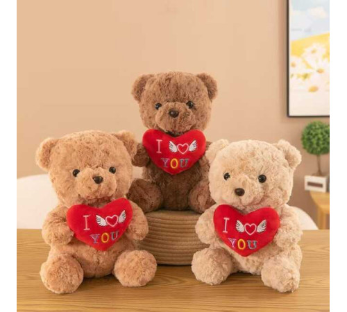 М`яка іграшка M 18531 (50) 3 кольори, “Ведмедик”, висота: 38 см, ВИДАЄТЬСЯ МІКС